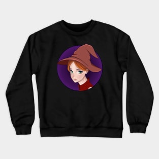 red-haired witch anime Crewneck Sweatshirt